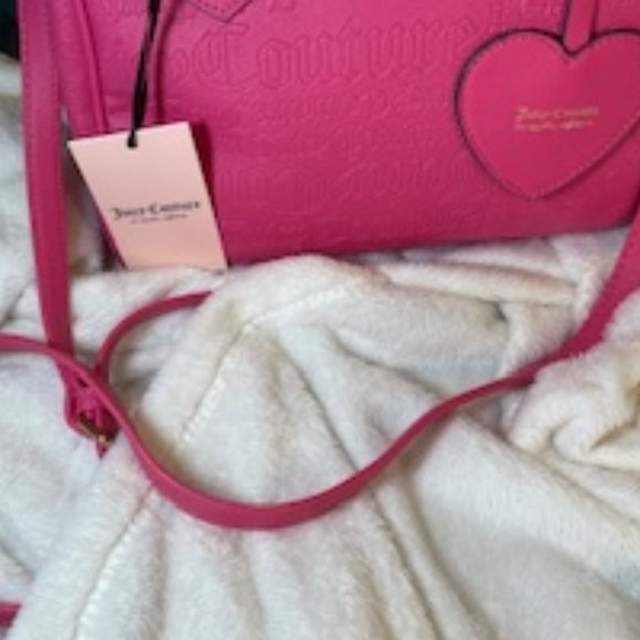 JUICY COUTURE NWT HOT PINK HAND/SHOULDER/CROSSBODY BAG - Picture 8 of 8